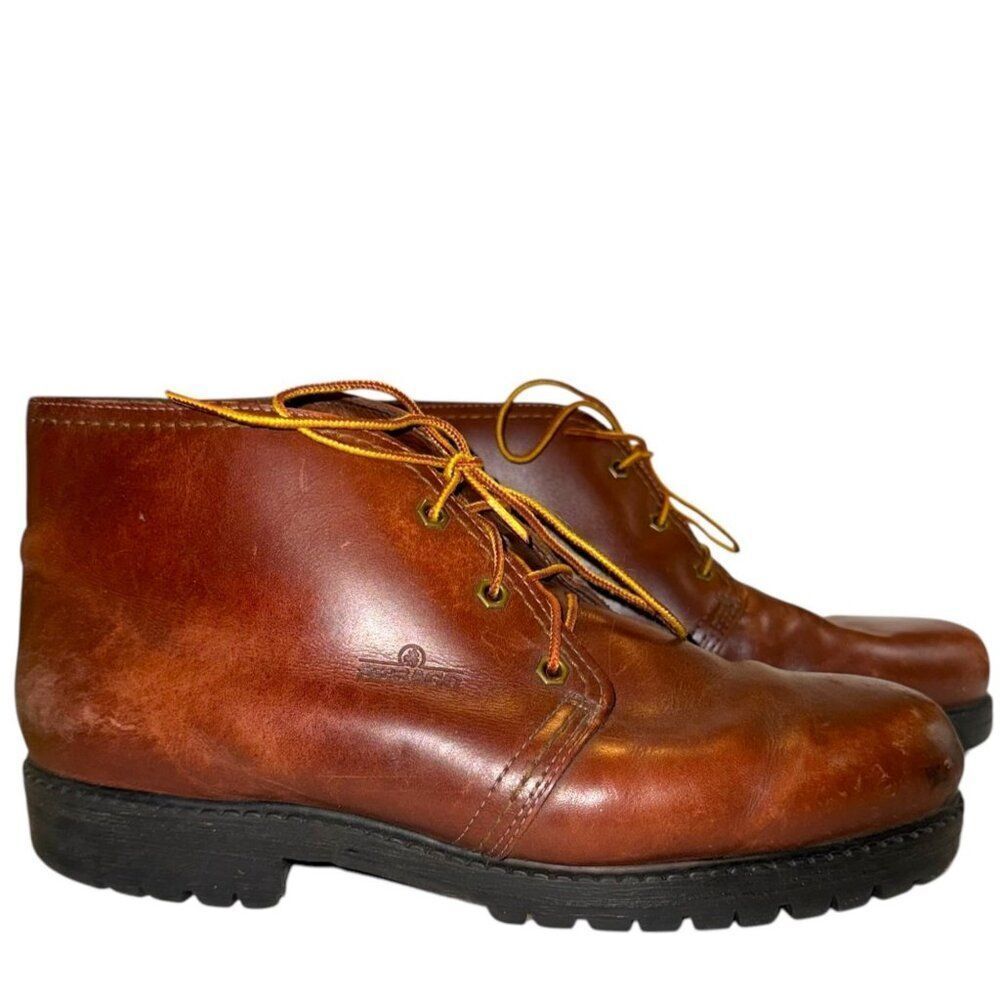 SEBAGO Dryside Waterproof Leather Chukka Boot 6 Hex Eye Lug Sole 11 Wide USA 11W